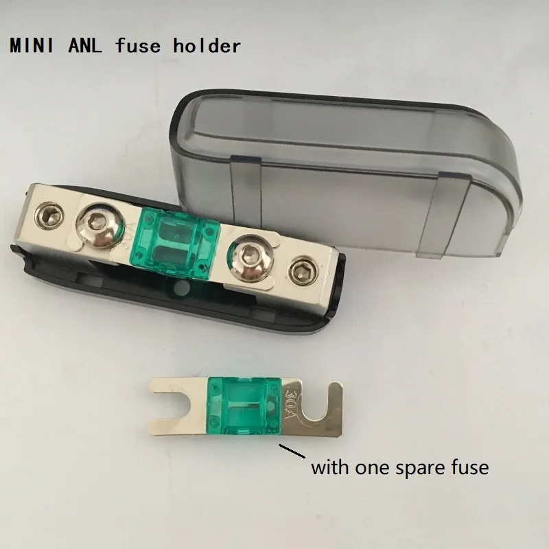 Лидер продаж автомобильный стерео аудио предохранитель AFS Мини ANL держатель предохранителя блок с 2 шт. предохранитель 30A 50A 60A 80A 100A