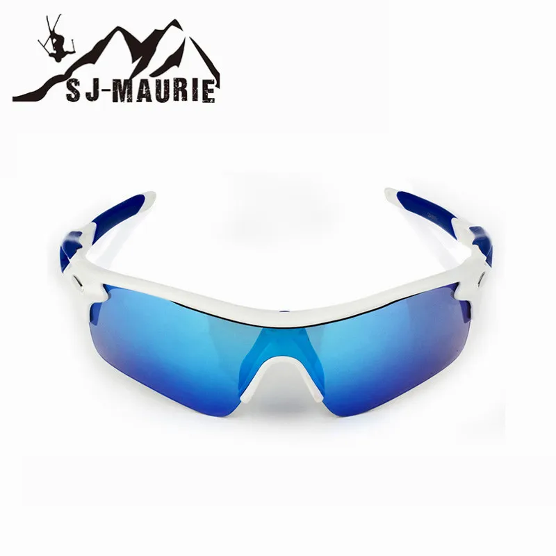 5 в 1 Polaroid лыжные велосипедные защитные очки сноуборд солнцезащитные очки лыжный шлем маска Быстрая мото велосипед Вождение Рыбалка Охота очки - Цвет: Синий