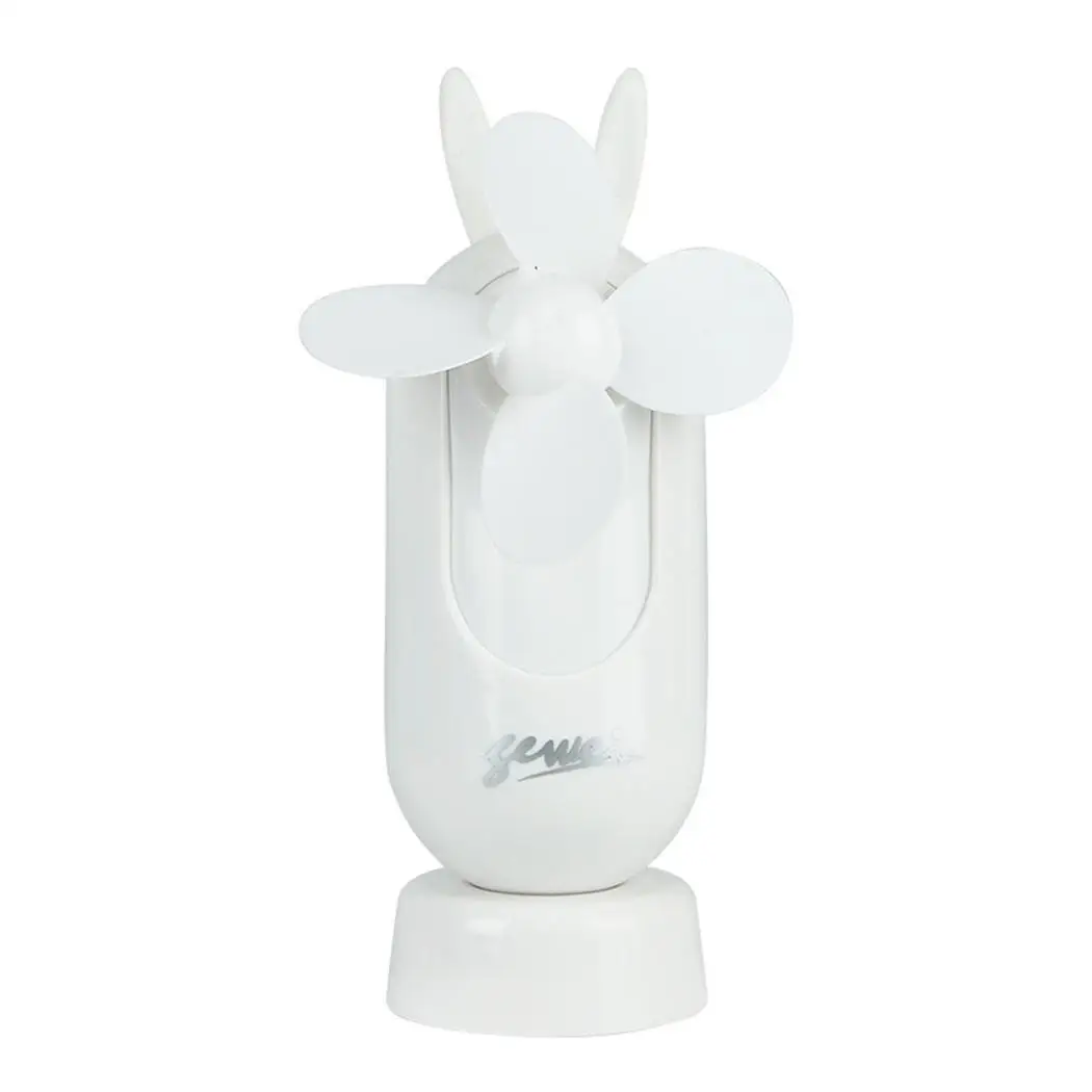 

Portable Desktop Mini Fan Rechargeable Built-In Battery Handheld Fan Handy Summer Smart Home Cooling 45 Minutes Working Time