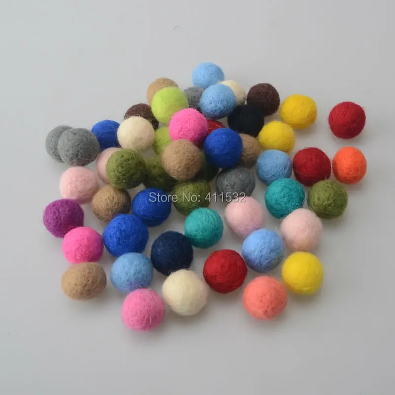 Wool Felt Balls 100pcs/lot 20mm Party Wedding Decor