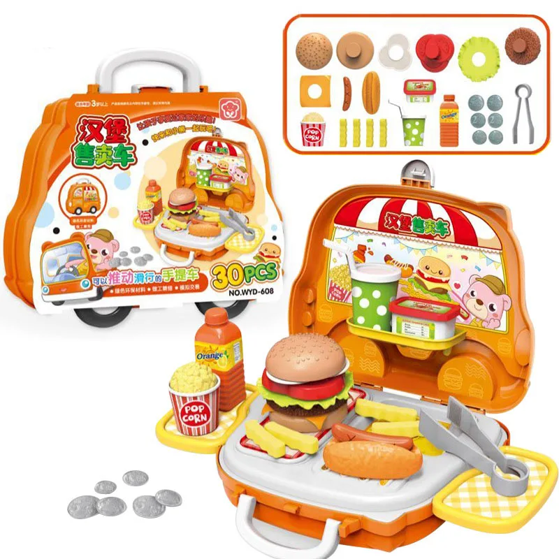 8 Style Children Plastic Baby Early Educational Kitchen Toys Makeup Medical Pretend Food Playset