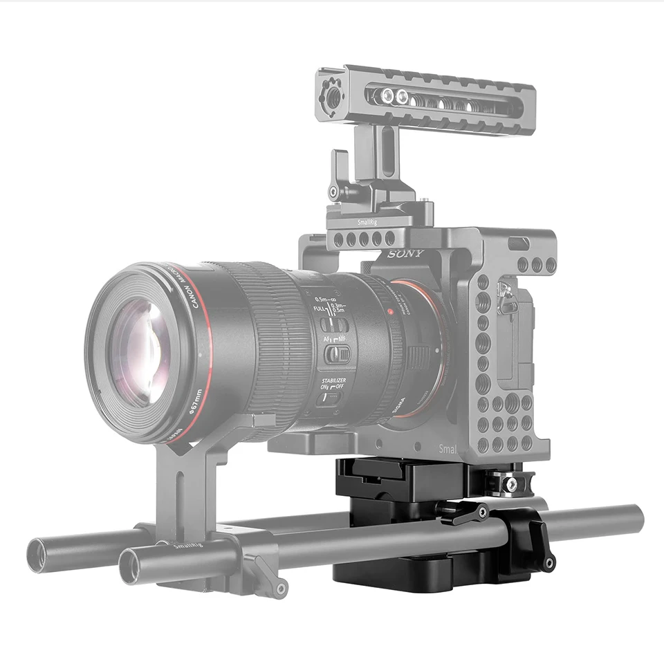 SmallRig DSLR камера Rig универсальная 15 мм рельсовая система поддержки с быстросъемной Arca пластиной высокой регулируемой 2092