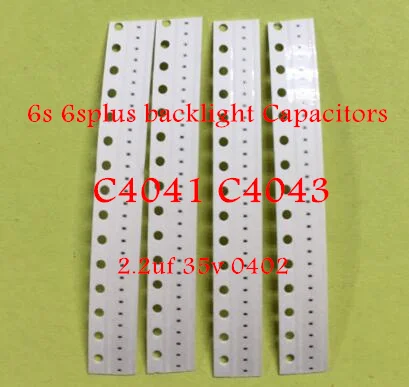 

10pcs-100pcs C4041 C4043 Backlight back light Capacitors for iphone 6s 6splus 2.2uF 35V 0402