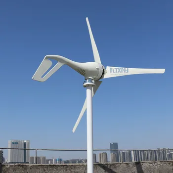 

5blades 3 blades small wind turbine generator for wind solar hybrid streetlight system 400w 12v/24v/48v