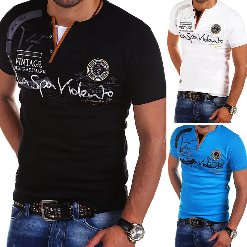

ZOGAA Summer Men Polo Shirt Men Casual Cotton Short Sleeve Polo Shirts Men Letter Printed Slim Fit Polo Shirt 2019 Hot Sale