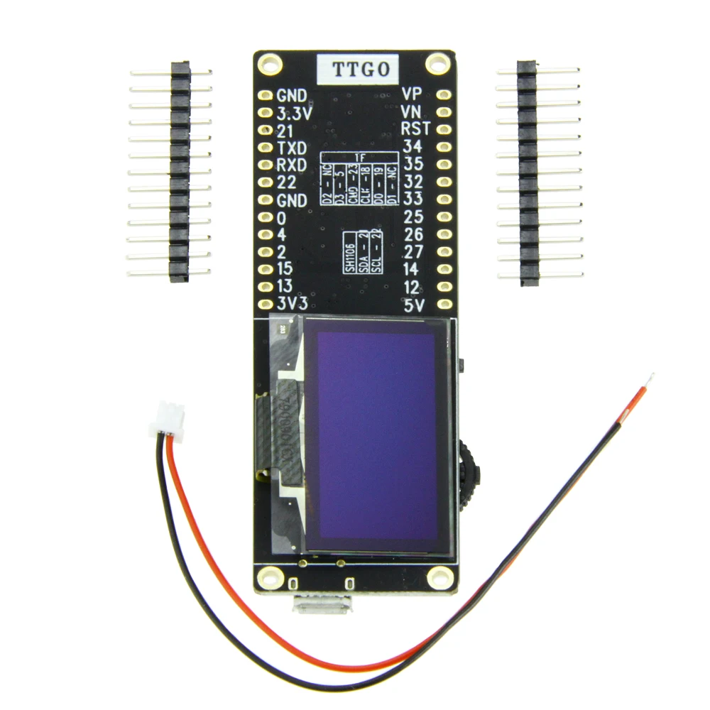 TTGO t восемь ESP32 SH1106 1 3 дюймовый oled дисплей IPEX 3D антенна 4 МБ SPI Flash Psram Packet Monitor WROVER