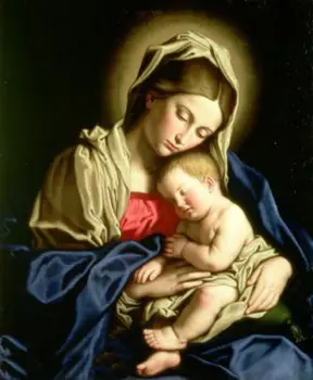 

GOOD ART Madonna with child Christ Jesus 100% hand painted oil painting on canvas free shipping
