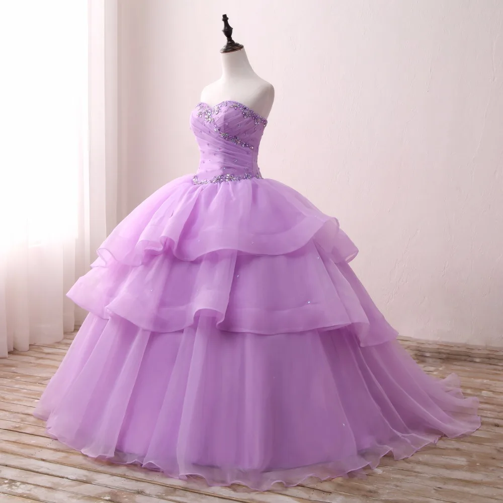 LOVSKYLINE Vestido De Noiva Robe De Mariage роскошное бальное платье маленький шлейф фиолетовые пышные кристаллы для свадебного платья индивидуальный заказ