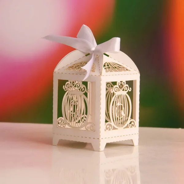 

Laser Cut Favor Box Ring Favor Candy Gift Boxes Paper Fashion Boxes 100pcs