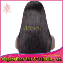 natural straight density 130% glueless full lace human hair wig Brazilian human hair lace front wig for black women