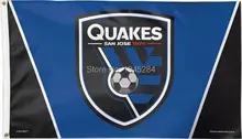 San Jose Earthquakes MLS Flag Banner 3x5FT 90x150CM New Polyester, free shipping