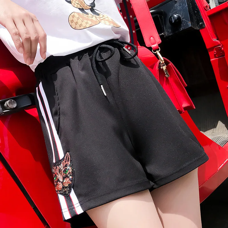 2018 Summer New Casual Slim Women Shorts Drawstring