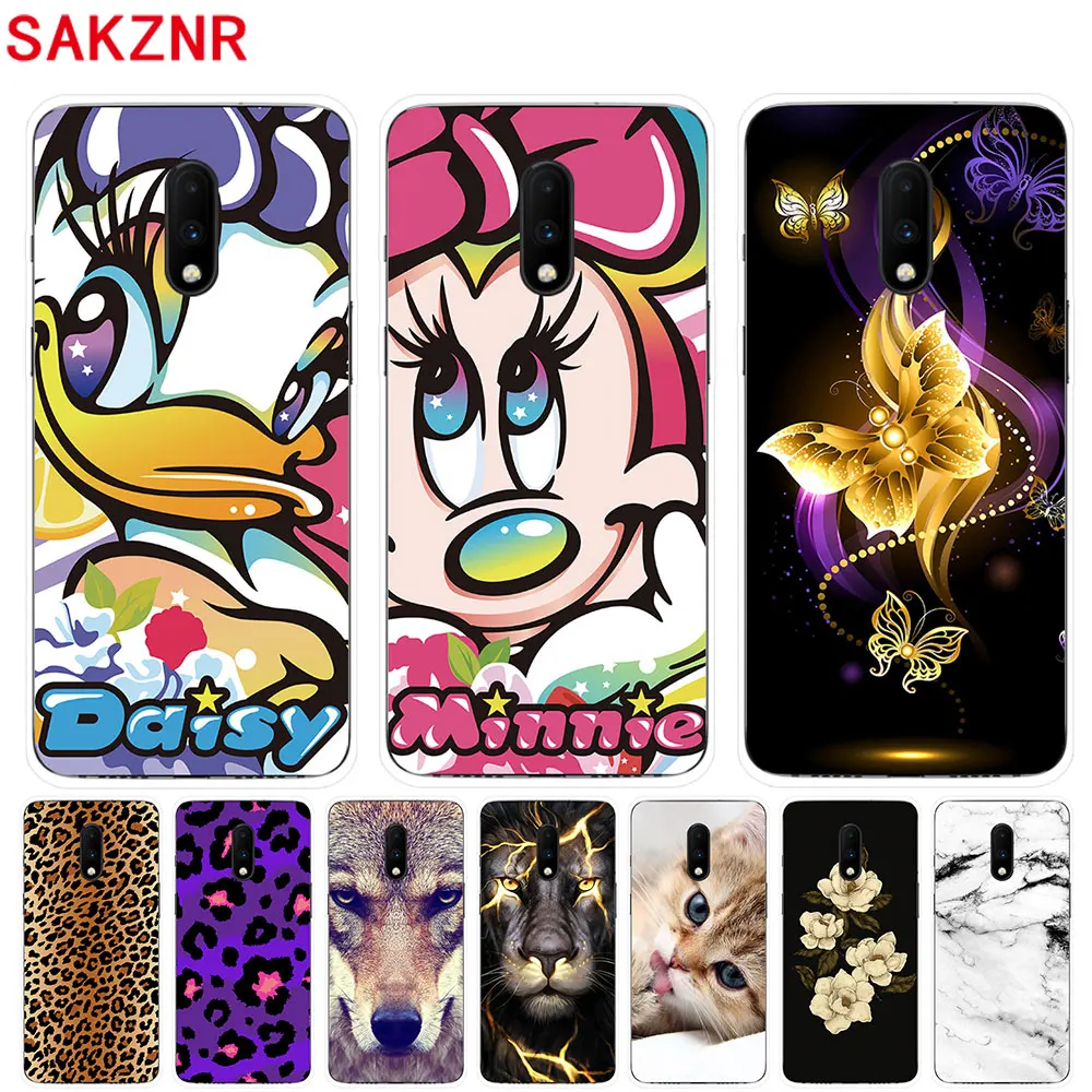 Soft Silicone Case For Oneplus 7 Cases 6.41 inch Transparent Phone Back Cover Couqe |