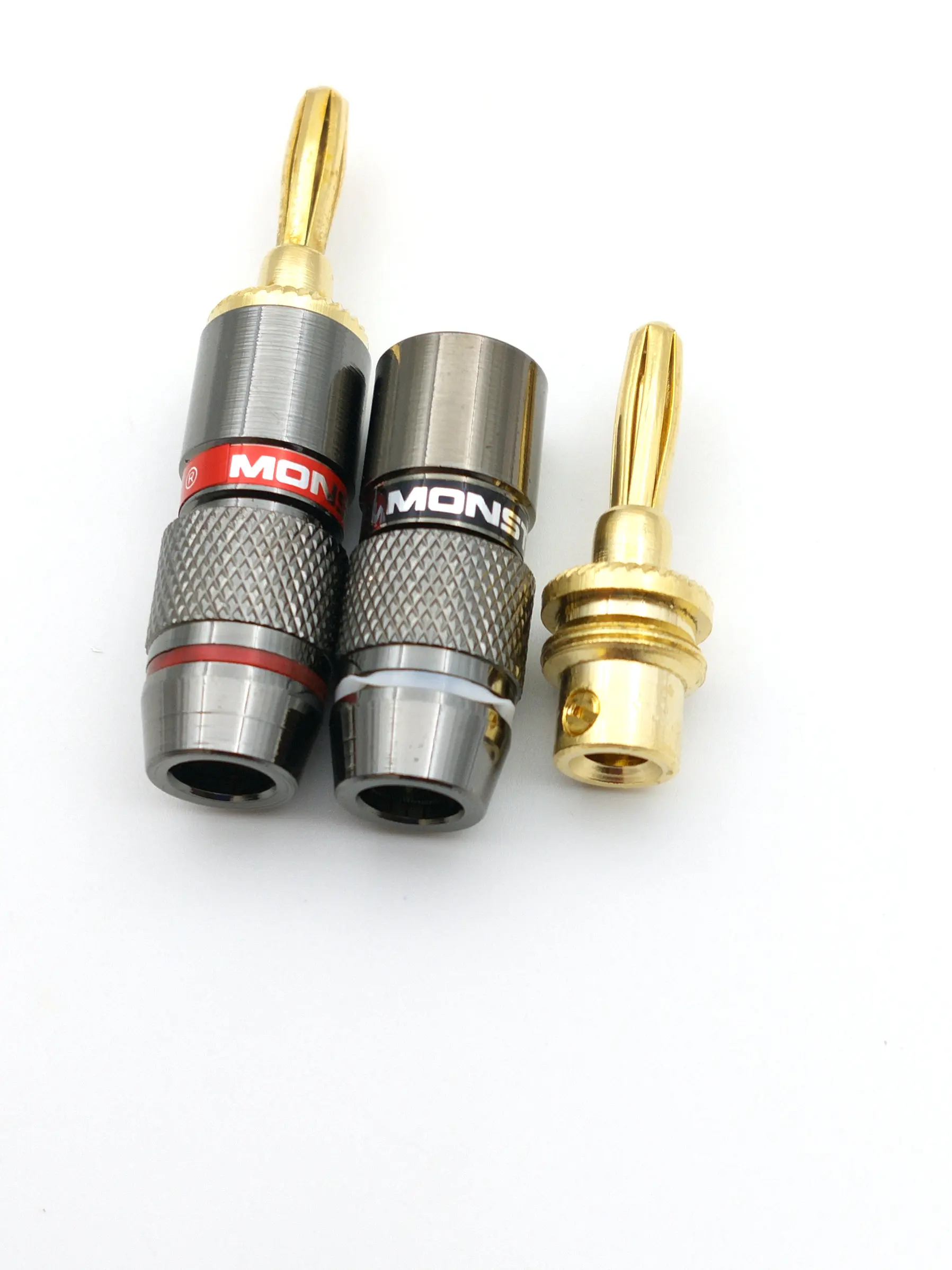 40 шт. позолоченный медный 4 мм разъем типа банан для динамика|connector 4mm|connectors goldconnector