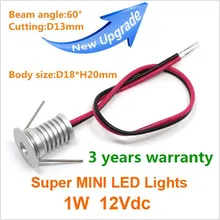 Здоровое заводское освещение 1 Вт Светодиодный светильник прожекторы Светодиодный светодиодный мини-точечный светильник 60 градусов 15 мм с регулируемой яркостью