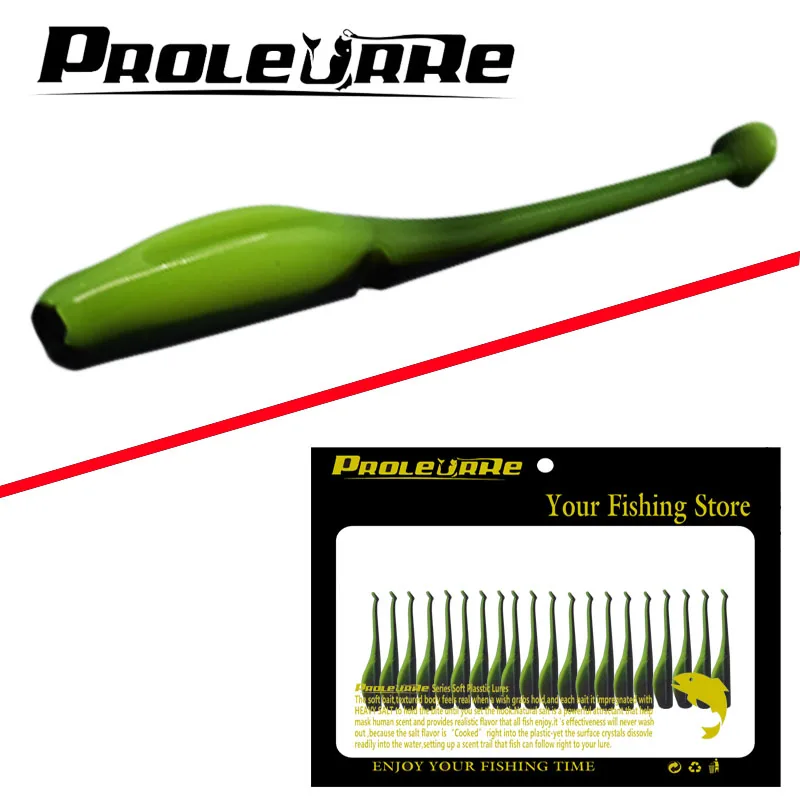 

20 Pcs/lot 5.5cm 1g Paddle Tail Soft Bait Worms Grubs T Tail Lure Jig Head soft lure for bass Fishing Takcle soft insects
