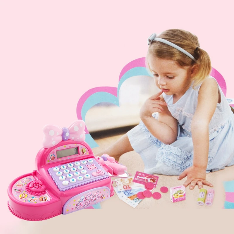Onshine детский супермаркет кассовый аппарат электронные игрушки и покупки детское образование ролевые игры Детские игрушки