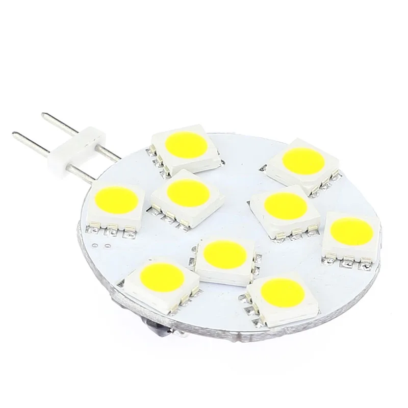 Бесплатная доставка (AC/DC10 30V) G4 Светодиодная лампа 9LED SMD 5050 12VAC/12VDC/24VDC/24VAC 180 198LM белый