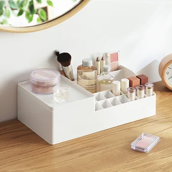 

Separate cosmetic storage box household lipstick skin care brush dressing table desktop finishing box wx10101548