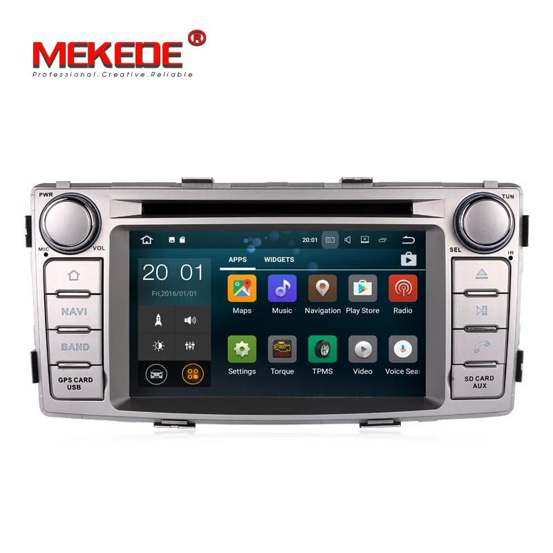 Excellent PX3 Android 7.1 2G RAM CAR DVD FOR TOYOTA HILUX / Fortuner 2012-2015 car audio gps player stereo head unit Multimedia build in 2