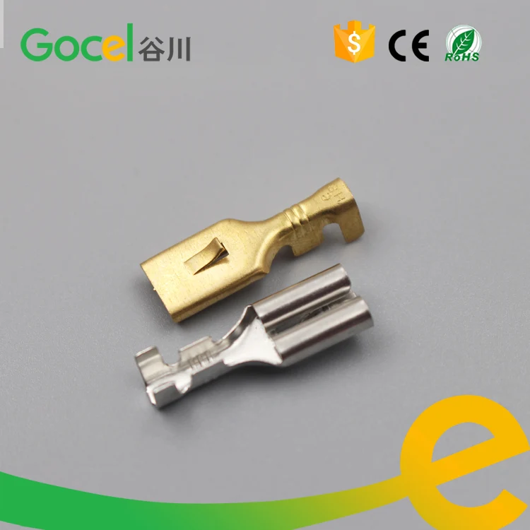 7.8mm Brass Electrical Connector Terminal female crimp terminal with