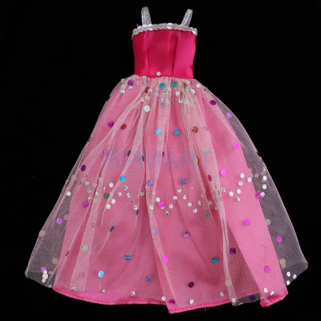 Princess Dolls Dress Clothes Shoes For Doll Party Wear Skirt Outfits