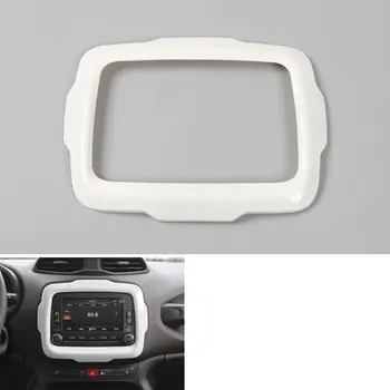 

BBQ@FUKA 8 Colors available Car Interior GPS Dashboard Console Cover Trim Frame Big Screen Fit For Jeep Renegade 2015 2016