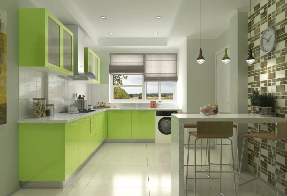 Achetez en Gros blanc armoires de cuisine en bois en Ligne à des