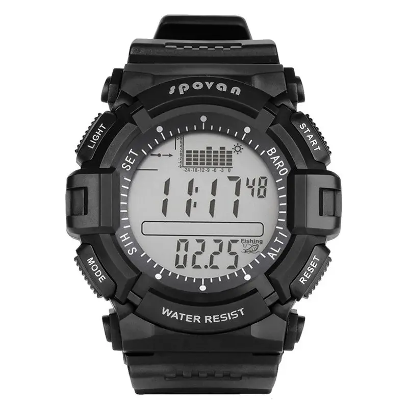 

Fishing Adult Smart Watch Men Multifunctional LED Backlight Waterproof Altitude Meter Barometer Thermometer Wristwatch