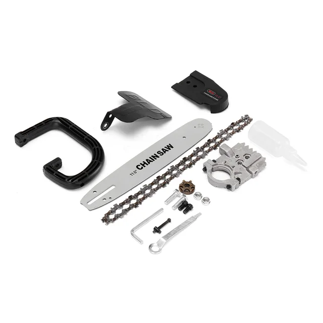 Drillpro DIY High Carbon Steel 11.5 Inch Chainsaw Bracket Electric Saws Changed Angle Grinder Into Chain Saw Woodworking Tool