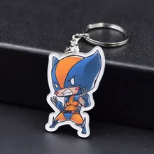 X men Keychain 8 Styles Fashion Jewelry Key Chains Super hero Custom made Movie Key Ring FQ1