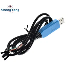 ShengYang 1 adet PL2303 TA USB TTL RS232 seri kablo PL2303TA Win ile uyumlu XP/VISTA/7/8/8.1 mavi