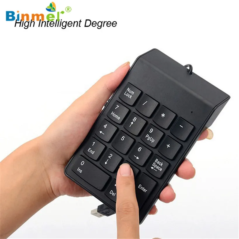 

Binmer 2017 Free shiping Mini Black USB Numeric Keyboard Keypad For Laptop PC Computer For MAC Windows Sep 22