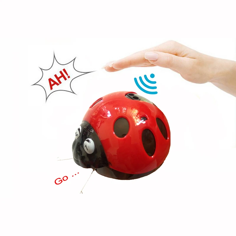 

Super cute Infrared Induction Spanking worm ladybird toys kid's floor game toys Universal car musical baby kids toys juguetes