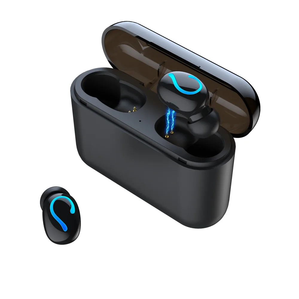 Беспроводные TWS Bluetooth 5 0 наушники с 2600 мАч зарядным чехлом Handfree вызов музыкальные
