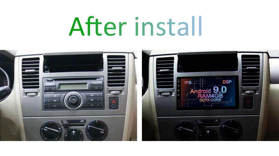 Discount 7" IPS screen Android 9.0 DSP 64G Car GPS  PLAYER 2 DIN Universal Octa/Quad Core Radio Navigation Stereo WIFI CARPLAY BT no DVD 5