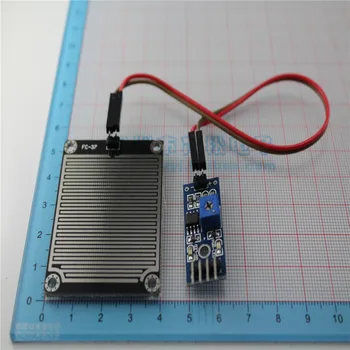 

Free shipping 30pc Sensitive rain sensor 5.0*4.0CM raindrop sensor module with Control board for Arduino