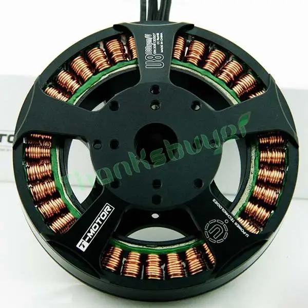 T-motor Tiger Motor U8 U8-10 170KV U-power профессиональный двигатель 6-12S для мультикоптера