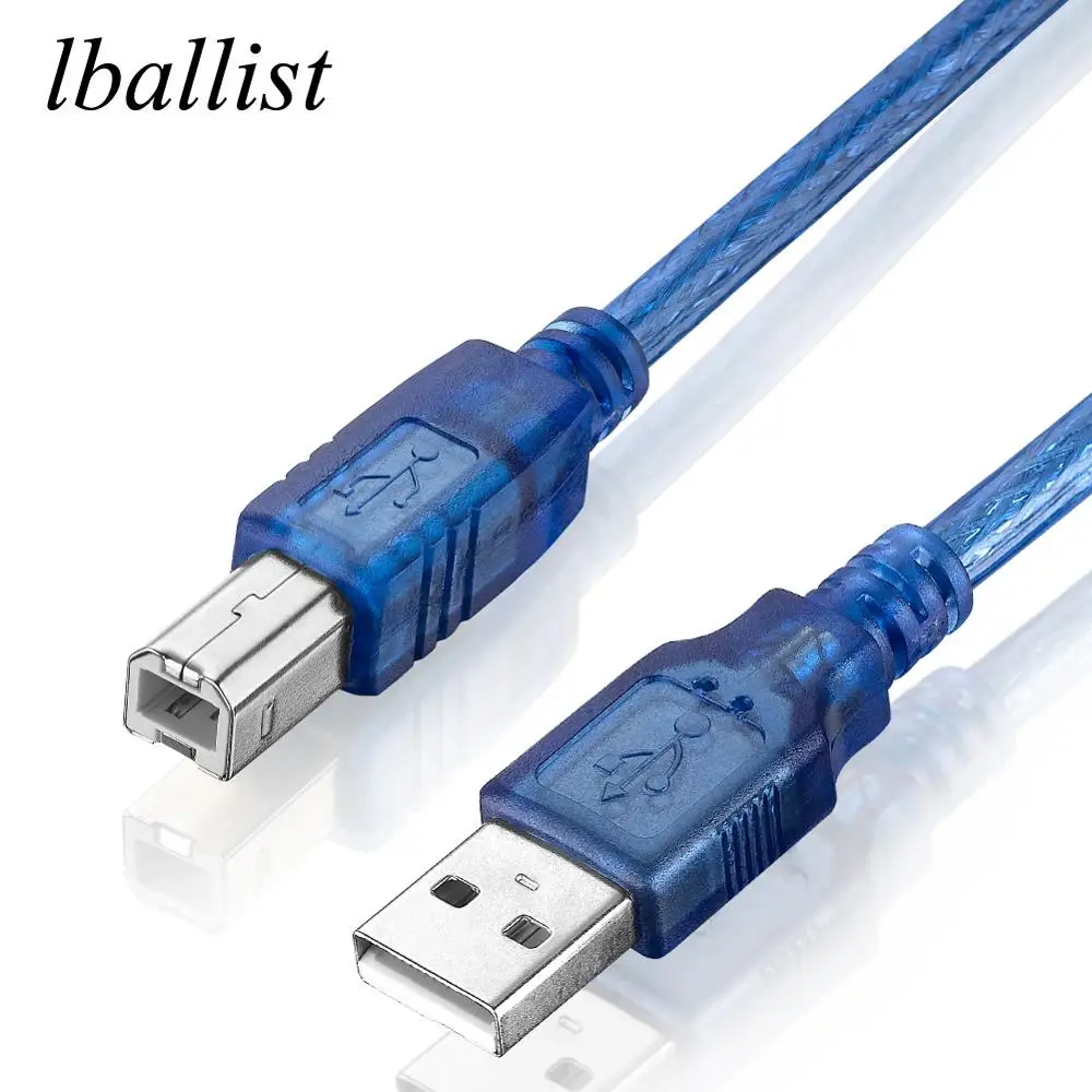 Кабель для принтера lballist USB 2 0 кабель типа Папа папа B экранированный 1 5 м 8 3 10