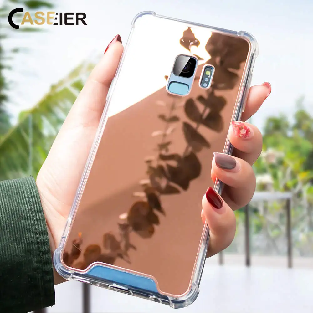

CASEIER Mirror Case For Samsung Note 8 9 Top Quality Mirror Protective Case For Samsung Galaxy S8 S9 S10 S10e Plus Cover Capinha