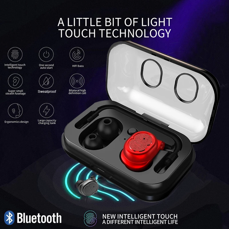 Мини наушники с громкой связью 2 4 ГГц Bluetooth V4.1 зарядным устройством беспроводные