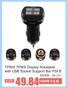 U901 автомобиля Беспроводной TPMS шин Давление мониторинга Системы с 4 внешних датчиков ЖК-дисплей Дисплей