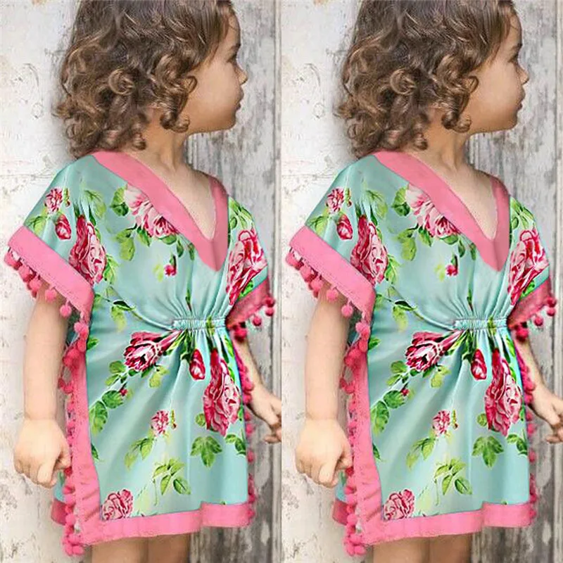 От 1 до 4 лет Детская одежда для маленьких девочек цветочные рубашки без рукавов с бахромой мягкая Пижама Детские пижамы топы детские пижамы детская одежда