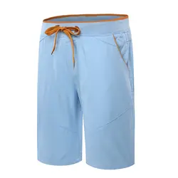 Модные брендовые новые летние поступления Для Мужчин's Шорты тонкий стиральная лоскутное изделие укороченные брюки Повседневное Шорты