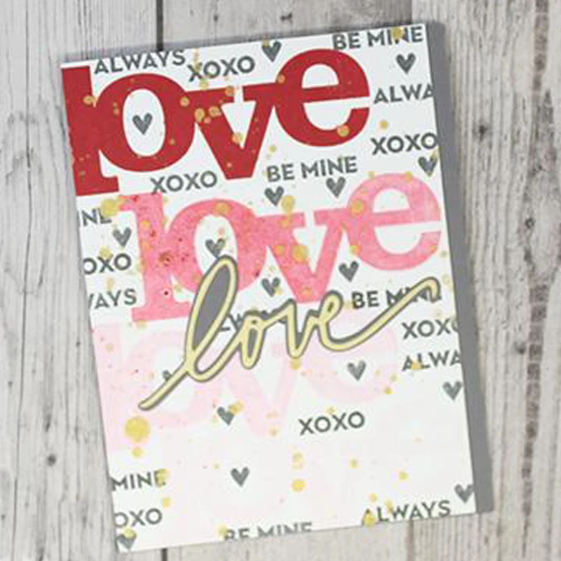 

Words About Love Transparent Clear Silicone Stamp/Seal for DIY Scrapbooking/Photo Album Decorative Card Making Clear Stamps