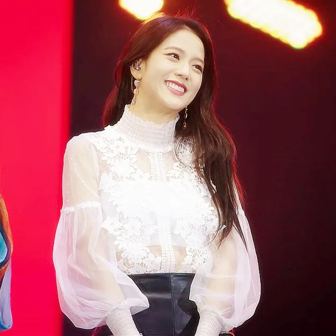 

kpop Blackpink Jisoo same summer white Lace gauze flower chiffon shirt temperament girls bottoming shirt womens tops and blouses