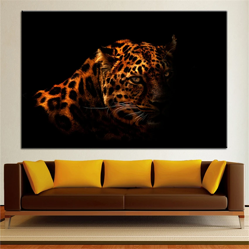 Large size Printing Oil Painting leopard Wall painting Decor Wall Art