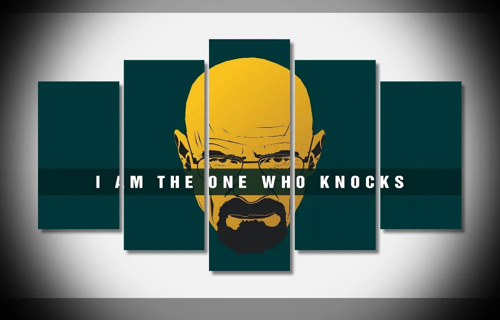 

9142 i am the one who knocks Poster Framed Gallery wrap art print home wall decor wall picture