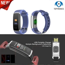 Orginl Цвет Экран умный Браслет Водонепроницаемый 24 часа монитор сердечного ритма Фитнес трекер Bluetooth Смарт часы для спорта