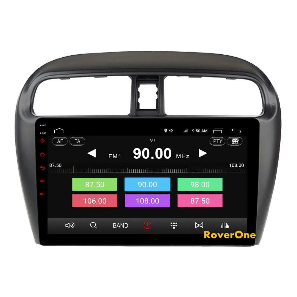 Cheap RoverOne Car Multimedia Player For Mitsubishi Mirage GT G4 2014 Android 9.0 Autoradio Bluetooth Radio Stereo GPS Navigation DSP 7